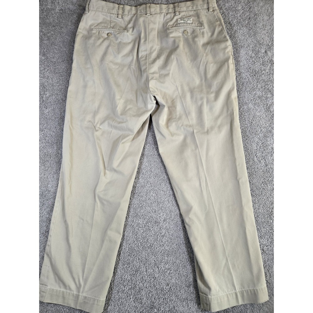 Polo Ralph Lauren Chino Prospect Pant Mens 38x30 Tan Khaki 100% Cotton Preppy - Picture 6 of 9